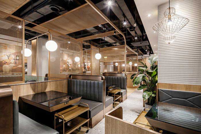 350m2郑州火锅店设计装修效果图