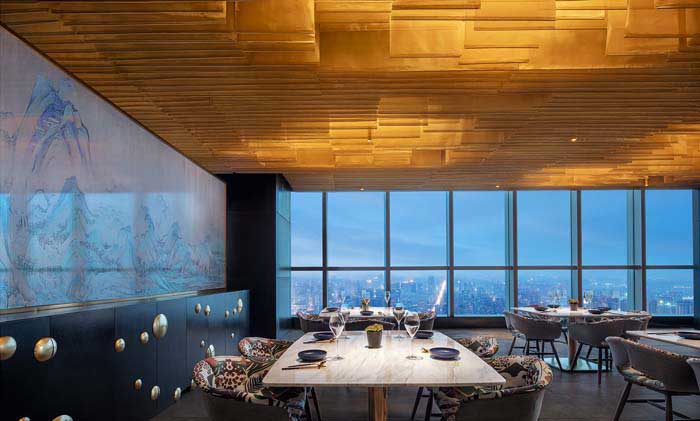 1200m2郑州西餐厅设计装修效果图