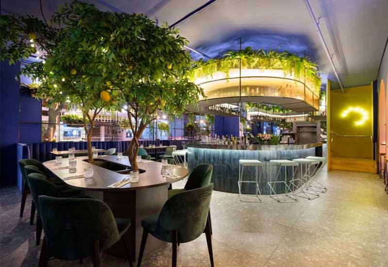 150m2郑州酒吧+餐厅设计效果图